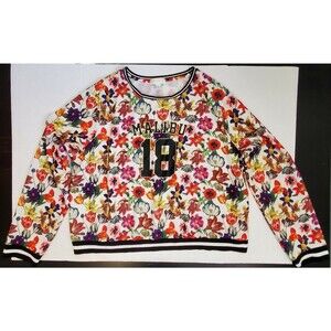 Floral Long Sleeve Top Plus Size Women's 3X Malibu Colorful Forever 21